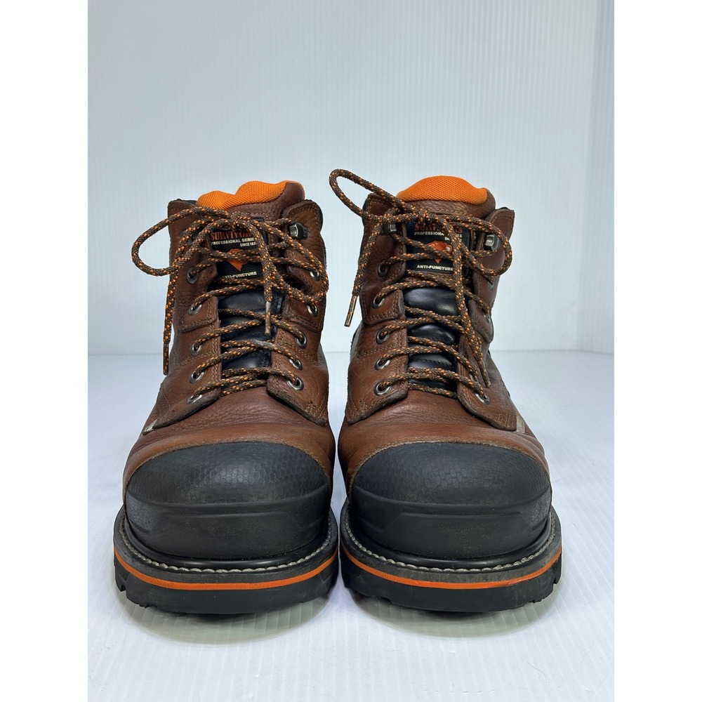 Herman Survivors Mens Brown Leather Steel Toe Work Boots ASTM F2413-18 10.5